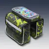 Bolsa de manillar para bicicleta Spot de gran capacidad pantalla táctil sensible para teléfono móvil bolsa de manillar bolsa de almacenamiento para ciclismo de montaña al por mayor
