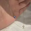 Colar Pingente Anel Coração Safira Rosa Prata Esterlina S925 Pequeno Fresco Feminino Acessível Luxo Corrente Fina Moda Corrente da Clavícula