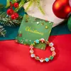 Pulseira de Cartão de Papel Estilo Novo de Natal Versátil Argila Polimérica de Natal Papai Noel Rena Árvore de Natal Pulseira Atacado