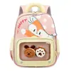 Mochilas Escolares Infantis, Mochilas Fofas de Desenho Animado para Jardim de Infância, Mochilas Respiráveis Novas para Meninos e Meninas Pré-Escolares de 3 e 5 Anos