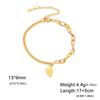 Pulsera de Encanto de Fresa Linda Joyería de Acero Inoxidable para Mujer Cadena de Serpiente Multicadena Moderna Regalo para Pareja Pulsera de Acero Inoxidable