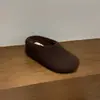 Aumento de Altura Interna de 7cm, Sola Grossa, Forrado com Lã, Sapatos Quentinhos e Peludos, Mules Elegantes Slip-On de Bico Redondo Outono e Inverno 2025