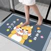 Alfombrilla de lodo de diatomeas con explosión de sonido, estilo de dibujos animados, linda para baño, alfombra antideslizante para baño, alfombra, se puede vender al por mayor