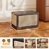 Caja de Almacenamiento para el Hogar de Gran Capacidad para Sala de Estar, Snacks, Juguetes, Libros, Caja de Almacenamiento Plegable, Caja de Almacenamiento de Ropa Estilo Antiguo