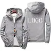Jaqueta Masculina Plus Size Transfronteiriça Primavera e Outono ao Ar Livre Casual com Capuz Corta-vento Estilo Coreano Casaco Fino com Capuz