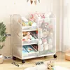 Armário Organizador de Brinquedos de Boneca Caixa de Armazenamento Armário de Armazenamento Bonecas de Desenho Animado Brinquedos Infantis Prateleira de Armazenamento Prateleira Multicamadas Bebê
