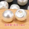 Botões Redondos de Pérola Imitação Alto Brilho Olho Escuro para Roupas Femininas Tricô Vestido Estilo Retrô Botões Decorativos Costurados à Mão
