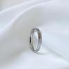 Anillo de Acero de Titanio con Letra Inglesa Simple Estilo Coreano Moda para Mujer Lujo de Entrada Anillo de Acero de Titanio para Dedo Índice Estilo Frío Joyería de Celebridad de Internet
