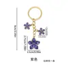 Llavero Creativo Transfronterizo Femenino Flor de Cerezo Moda Colgante para Bolso Flor Aleación Llavero Colgante Flor de Durazno
