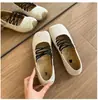 Bailarinas de cordones estilo francés para mujer, nuevo modelo otoño 2026, zapatos Mary Jane de suela blanda para combinar con faldas, adecuados para ir al trabajo