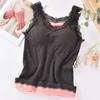 Coelhinho Fada Colete Quente Decote V Camisola Renda Sexy Camada Base com Lã Espessada Modelador Feminino