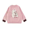 Suéter Cálido Suave Wulibu para Niñas con Intarsia 3D y Bloques de Color 2026 Invierno Top Casual Infantil Moderno