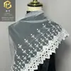 Encaje de malla de seda de leche de un solo lado con lazo en forma de corazón, 36 cm, para ropa de niños, vestidos de novia, accesorios para el cabello y accesorios de prendas de vestir, en stock