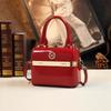 Bolsa Caja Pequeña 2026 Nuevo Bolso de Mano Caja de Verano Cuero Patentado Bolso de Mujer Hombro Único Cruzado Bolso Pequeño Versátil Mini