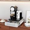 Suporte de Armazenamento para Cápsulas de Café Rack de Armazenamento de Máquina de Café Levemente Luxuoso com Gavetas Armazenamento de Espresso Base para Máquina de Café