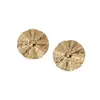 Pendientes de Acero Inoxidable de Venta Caliente Europeos y Americanos para Mujer, Modernos y Versátiles, Creativo Diseño de Hoja de Loto, Joyería de Mano de Acero de Titanio Dorado de 18K Que No Se Desvanece