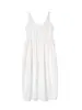 Vestido de Encaje Estilo Resort Costero Baishiwang con Cuello en U para Mujer, Nuevo Verano 2026 Largo Floral Holgado Adelgazante