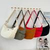 Nueva Bolsa de Mujer Portátil Simple Casual Ligera de Gran Capacidad para Axila, Bolsa Media Luna, Bolsa de Hombro Cruzada para Mujer para Viaje