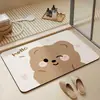 Alfombra de Piso para Baño, Alfombra Absorbente de Barro Diatómico para Baño, Felpudo para Puerta de Baño, Alfombra Antideslizante para Lavado de Manos en Baño/Inodoro