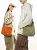Bolso Cruzado Simple Estilo Japonés Bolso Mensajero de Gran Capacidad Ligero Bolso de Hombro Original para Viajes Bolso para Commuter Escolar Femenino