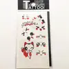 Tatuagem temporária de simulação à prova d'água tatuagem fresca tornozelo clavícula flor marca d'água adesivo de tatuagem