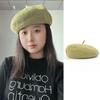 Chapéus de Moda Coreana Novos de Verão para Mulheres Atacado Ajustável Tridimensional Cor Sólida Tricô Fino Linho Boina