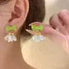 Brinco de Clipe para Orelha com Disco de Espiral para Mosquitos Pérola, Feminino, Delicado, Brincos Perfurados, Exquisite, Pequeno, Flor, Brincos de Clipe de Alta Qualidade