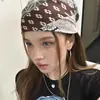 Bandana Retro de Letras del Milenio Americano para Mujer Verano Estilo Callejero Nicho Dulce Fresco Chica Picante Goma para el Cabello Pañuelo de Seda Pañuelo para la Cabeza Pañuelo Cuadrado Pequeño