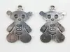 Accesorios para joyería diy de oso de aleación al por mayor Colgante para teléfono móvil Pulsera Bolsa de materiales diy Accesorios 19x29mm
