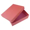 Embalagem de Joias para Noiva Coroa Colar Brincos Conjunto de Três Peças Caixa de Presente Rosa