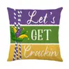Funda de Almohada Carnaval Brasileño Amazon Decoración Fiesta Festival Sala de Estar Sofá Funda de Cojín Estampado de Lino