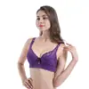 Copa delgada de algodón transfronterizo talla grande accesorio de cierre sujetador de ajuste de leche encaje recogido con aro sexy ropa interior para damas al por mayor