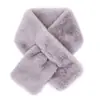 Cachecol Feito de Pelo de Coelho para Mulheres, Estilo Coreano Amigo da Pele, Protetor de Pescoço à Prova de Frio e Quente, Venda Direta do Fabricante, Pequeno Atacado, Casual e Versátil