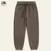 Pantalones forrados de polar, engrosados para otoño e invierno, pantalones deportivos holgados de doble cara para hombre, pantalones casuales, pantalones largos versátiles
