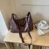 Bolsa transversal de couro macio de alta qualidade, com textura moderna, para mulheres, grande capacidade, novo estilo 2026, bolsa de ombro casual versátil para o dia a dia