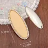 Brocado de Canción Bordado Teñido de Índigo Tela Base Estilo Chino Nuevo Clip de Borde de Perla Nuevo Clip Plano Base para Lazo de Pelo con Cubierta