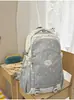 Mochila nueva de alta apariencia estilo coreano ins fresca y dulce de colores de caramelo para estudiantes de secundaria y preparatoria, mochila ligera y de gran capacidad