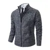 Amazon Otoño e Invierno Suéter Cardigan de Moda con Cuello Alto para Hombre Chaqueta para Hombre Talla Grande Transfronteriza Nuevo Suéter de Punto para Hombre