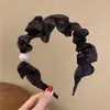 Nuevo Aro para el Cabello de Perlas Estilo Coreano Pequeño Fresco Color Sólido Manojos Finos de Cabello Accesorios para el Cabello Hada Popular en Internet Aro para el Cabello con Pliegues