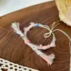 Cuerda de Algodón Dopamina Tejida a Mano Cuerda de Cuerda Colorida Cuerda de Mano Autohecha DIY Accesorios de Joyería Semi-Terminados Pulsera Unisex