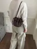 Bolso de Cubo con Cordón de Velour de Moda para Mujer 2026 Nuevo Bolso de Hombro Único para Mujer Bolso Cruzado de Nicho con Sensación de Alta Gama