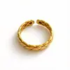 Anillo de Plata de Ley S925 con Patrón de Diamantes, Joyería Estilo Coreano para Mujer, Anillo Minimalista Abierto para Dedo Índice, Anillo de Diseño de Nicho