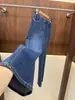Jeans para Mujer BORBOTIE 2026 Primavera/Otoño Nuevos BC Home de Cintura Alta Lavado Vintage Ligeramente Acampanados Pantalones Casuales