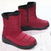 Zapatos de Algodón para Mujer, Nuevo Estilo de Invierno, Botas de Nieve Forradas de Felpa y Engrosadas, Dropshipping Transfronterizo, Impermeables, Antideslizantes, Botas de Algodón sin Cordones