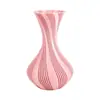 Vaso artístico criativo com textura espiral, disponível em várias cores, para decoração suave de mesa em casa e arranjo de flores secas