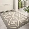 Capachos de Entrada de Casa Transfronteiriços, Capachos Domésticos de Entrada Removedores de Poeira Resistentes ao Desgaste, Tapetes Simples Absorventes de Água Antiderrapantes