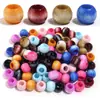 Nuevas cuentas acrílicas de estilo chino, dos tonos degradado, imitación jade, agujero grande, accesorios DIY para bolsos y cadenas de teléfono