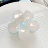 Color gelatina de verano nuevo clip de frangipani fresco clip alto para el pelo clip de tiburón para la parte trasera de la cabeza accesorios para el pelo de niña