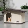 Casa para Gato de Exterior Gato Callejero Casa para Gato Universal Cuatro Estaciones Exterior Impermeable a la Lluvia a Prueba de Frío Cerrada Calidez de Invierno Casa de Exterior