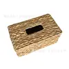 Caja de Pañuelos de Papel de Pasto Jacinto de Agua Cesta Tejida Estilo Pastoral Dispensador de Pañuelos Extraíble Cesta de Almacenamiento de Pañuelos para Escritorio